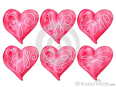 Vector Valentine's Heart Collection Vector Illustration