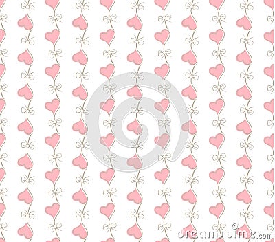 Vector Valentines day seamless pattern Vector Illustration