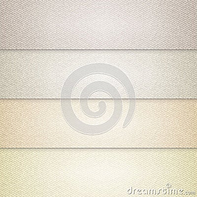 Vector various beige color backgrounds, realistic cloth illustration Vector Illustration