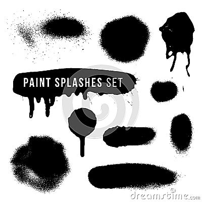 Vector spray paint splatter texture Vector Illustration
