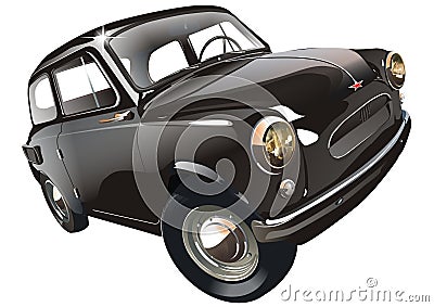 Vector vintage car Vector Illustration