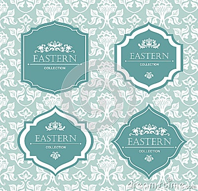 Vector vintage collection: Baroque and antique frames, labels, emblems and ornamental design elements. Vector Illustration