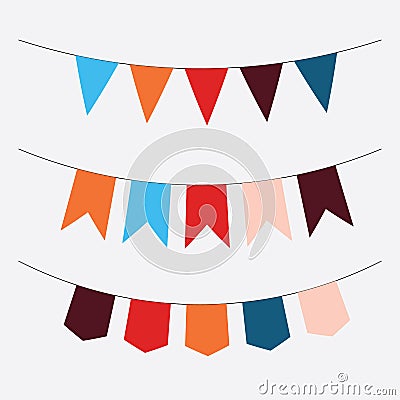 Vector of vintage garland Stock Photo