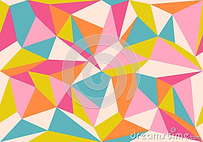 Vintage geometric polygon pattern Vector Illustration