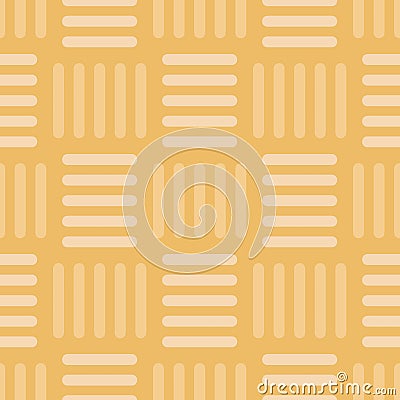 Vector Vintage Gold Basketweave Seamless Pattern Background Vector Illustration