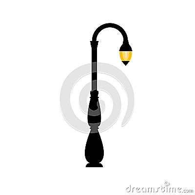 Vector vintage streetlight Vector Illustration