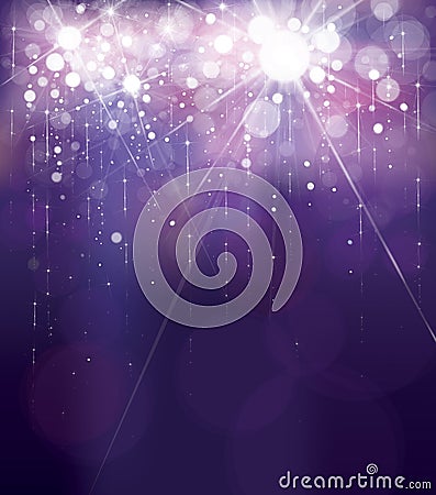 Vector violet lights background. Vector Illustration