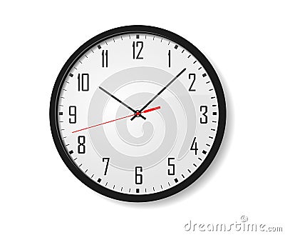 Vector Wall Clock Vector Illustration