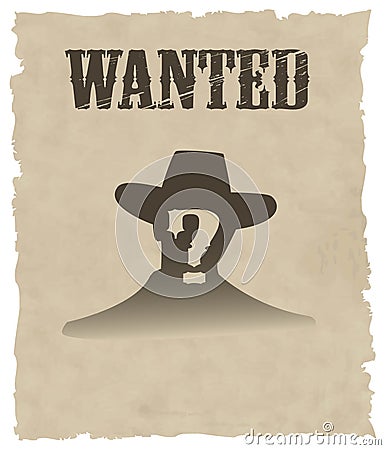 The vector wanted poster image Vector Illustration