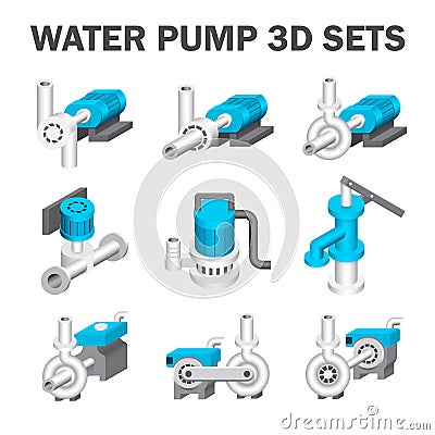 Water pump vector Vector Illustration