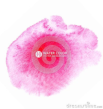 Vector watercolor painting background,The background effect of the pink color watercolor, the pink vectorial map. Stock Photo