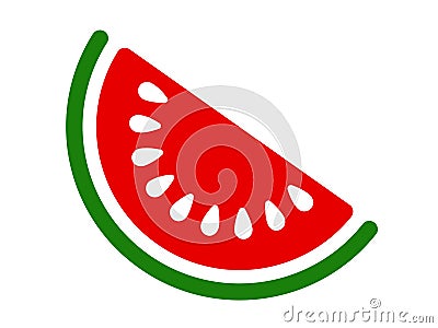 Vector watermelon logo on a white background Stock Photo