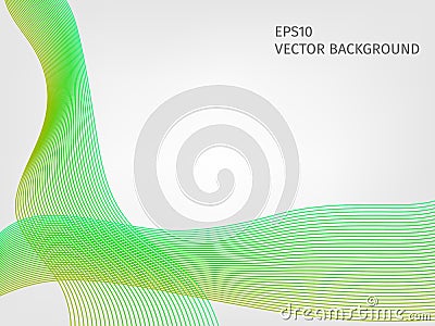 Vector waved line background Stock Photo