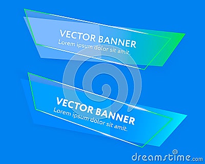 Vector web banners template Vector Illustration