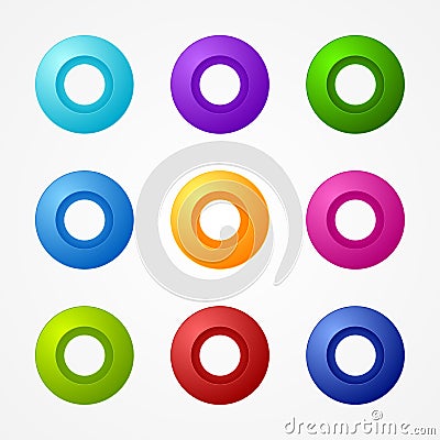 Vector Web Buttons Pack Vector Illustration