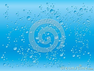 Vector wet aqua blue background Vector Illustration
