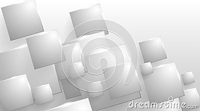 Vector white box Abstract background Gray blank Vector Illustration