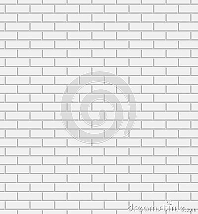 Vector white brick wall background Vector Illustration