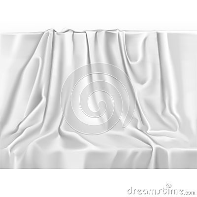 Vector White Drape background Stock Photo