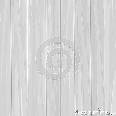 Vector white wood textured background Vector Illustration