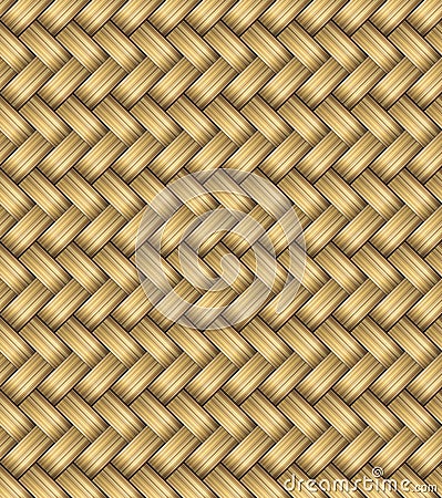 Vector Wicker Placemat Seamless Stock Photo