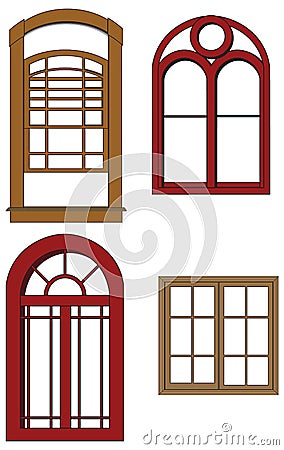 Vector windows Cartoon Illustration