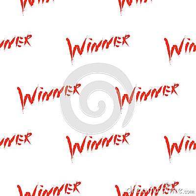 Vector winners pattern for textile and design Vector Illustration