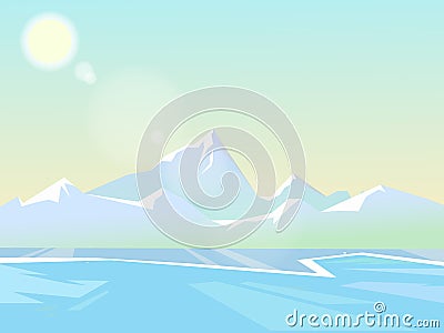 Vector winter landscape Vector Illustration