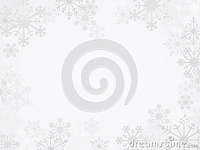 Vector Winter Snowflake Background Vector Illustration