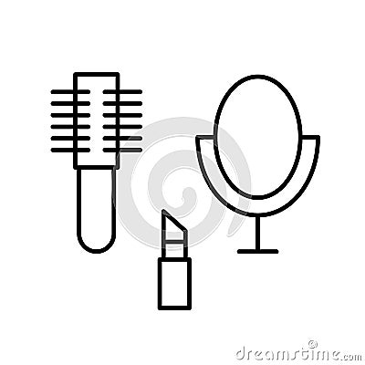 Vector womens personal accessories icon.. EPS 10. Vector Illustration