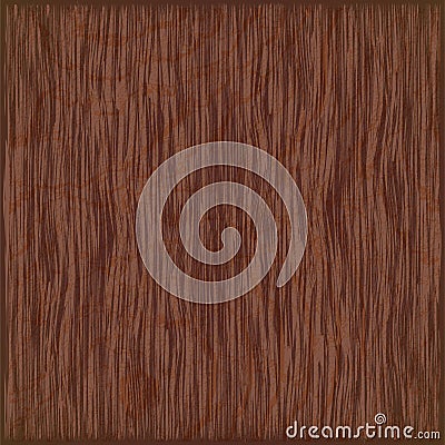 Vector wooden plate with brown fibers Vector Illustration