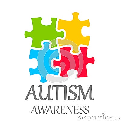 Vector world autism awareness day Stock Photo