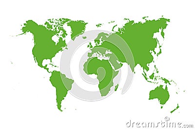 Vector world map Vector Illustration