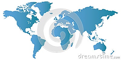 Vector World Map Vector Illustration