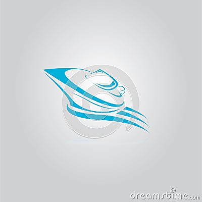 Vector yacht icon Vector Illustration