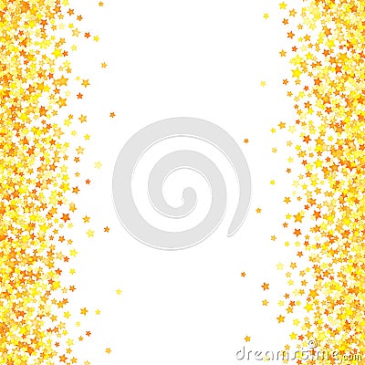 Vector yellow stars background element in flat style Vector Illustration