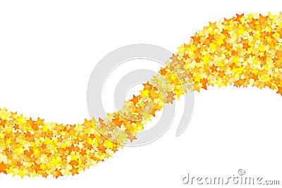 Vector yellow stars background element in flat style Vector Illustration