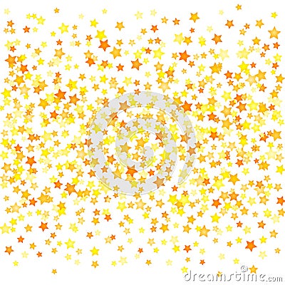 Vector yellow stars background element in flat style Vector Illustration