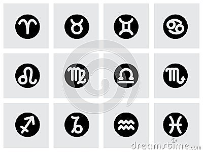 Vector zodiac symbol icon set Vector Illustration