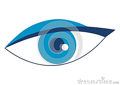 Vectorial Blue and White Eyes Stock Photo