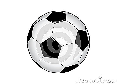 Vectorized Soccer Ball Vector Illustration