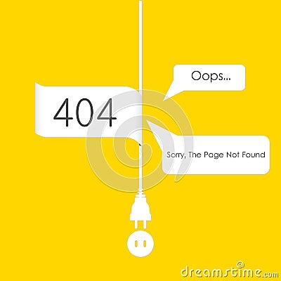 Vectors Abstract background 404 connection error Stock Photo