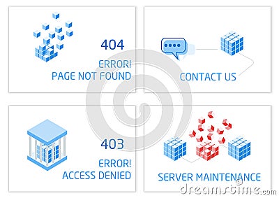 Vectors Abstract background connection error access website Vector Illustration