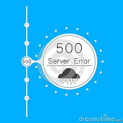 Vectors Abstract background 500 connection error server Vector Illustration