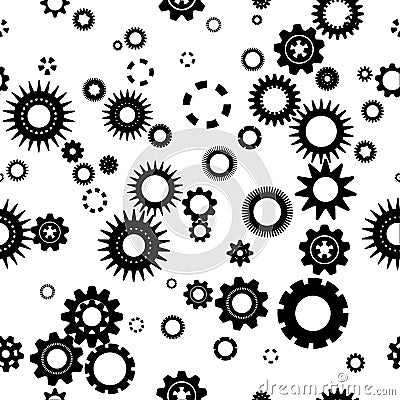 Vectors Abstract background gear pattern Vector Illustration