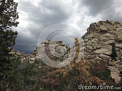 Vedauwoo Rock Formations Stock Photo