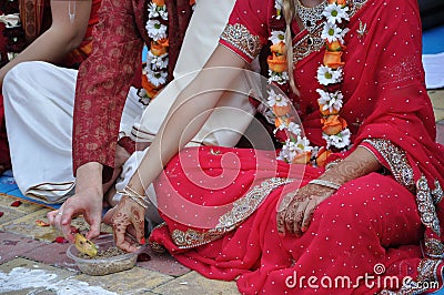 Vedic wedding Stock Photo