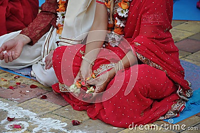 Vedic wedding Stock Photo