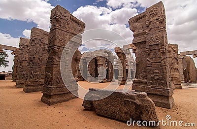 Veerabhadra Swamy temple at Lepakshi Stock Photo