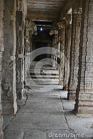 Veerabhadra temple Lepakshi India Stock Photo